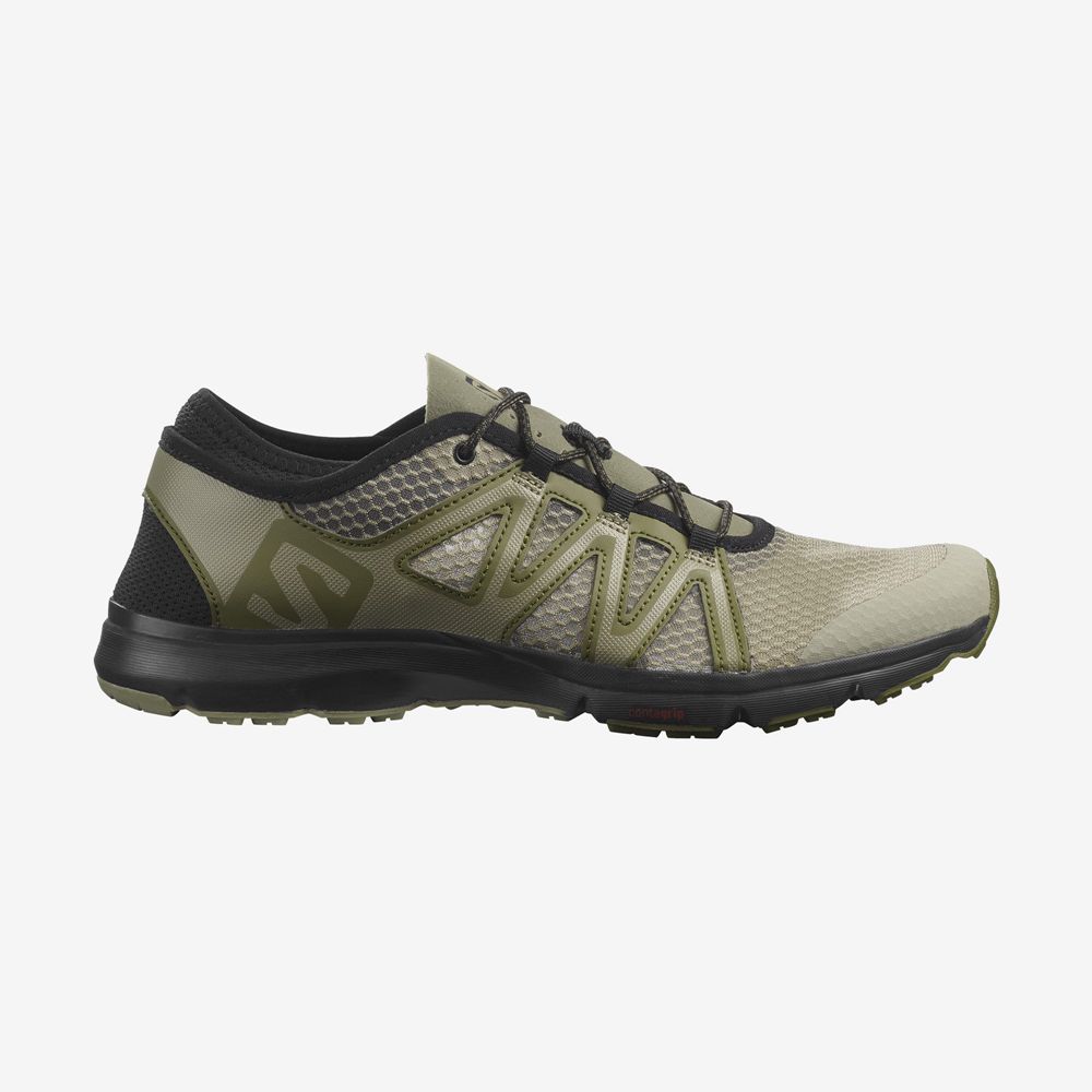 Salomon Singapore Mens Hiking Shoes - CROSSAMPHIBIAN SWIFT 2 Olive | 02786-PTMV